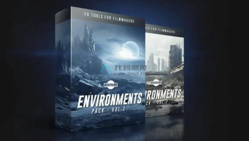 1600张6K高清影视素材！37个类别，科幻动作、恐怖、奇幻、中世纪、行星战争废墟环境背景-代码飓风