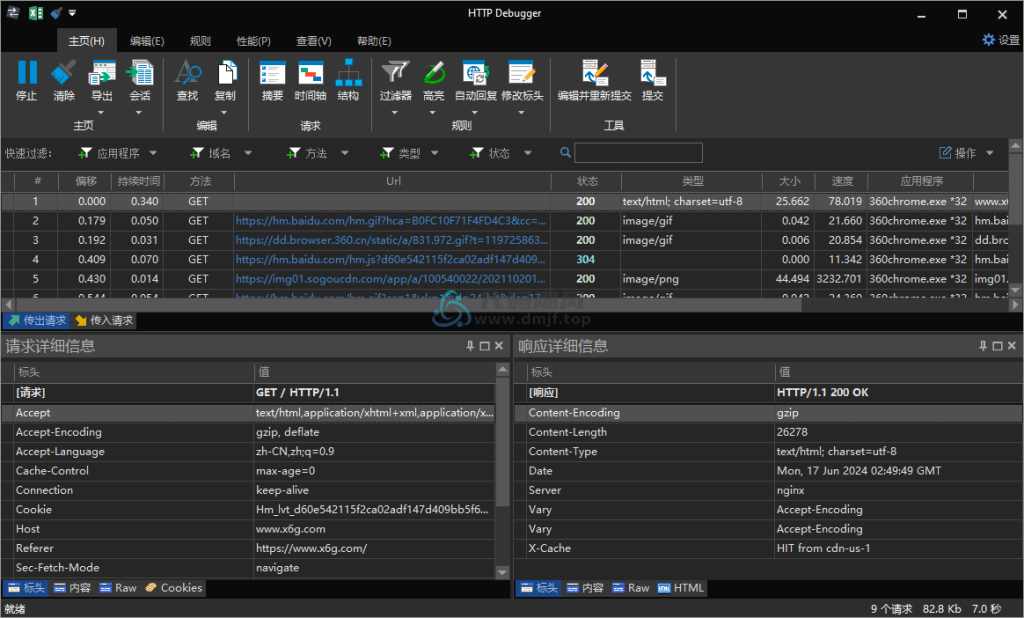 图片[1]-HTTP Debugger(HTTP嗅探器) v9.9 中文特别版-代码飓风