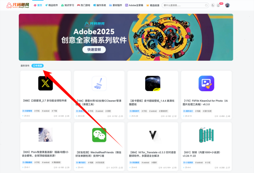 图片[1]-【新人必看】官网搜索下载教程！附软件库App-代码飓风